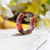 Fresh wooden ring, epoxy resin, new collection, handmade