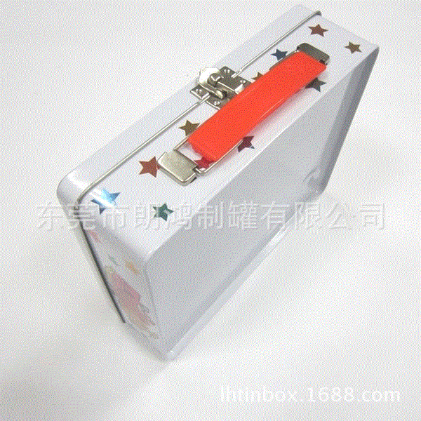 厂家供应手挽玩具盒 午餐收纳盒 长方形手提金属 储物盒 食品铁盒