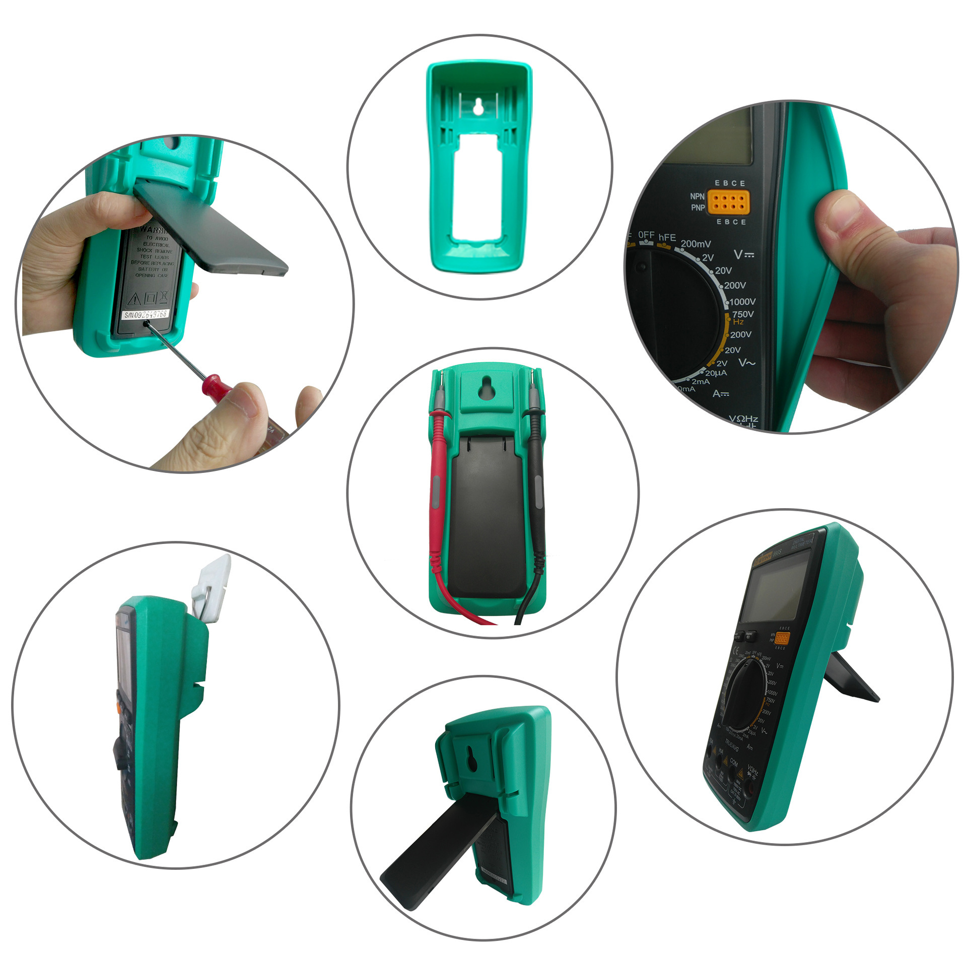 890D数字万用表电工仪器仪表万用表手持式真有效值平均值测量批发