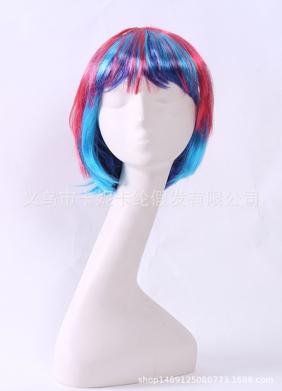 Bob estudiantes de cabello corto europeo y americano nuevo estilo de color mezclado