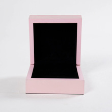 简约纤维板珠宝盒时尚简洁哑光首饰产品包装盒粉色首饰盒批发