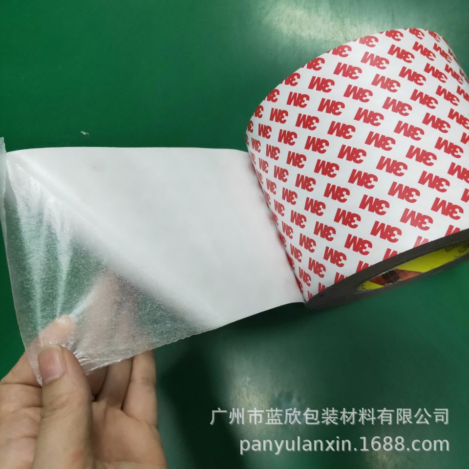广州现货55326双面胶带 塑胶五金可用 半透明无纺布3M基材双面胶