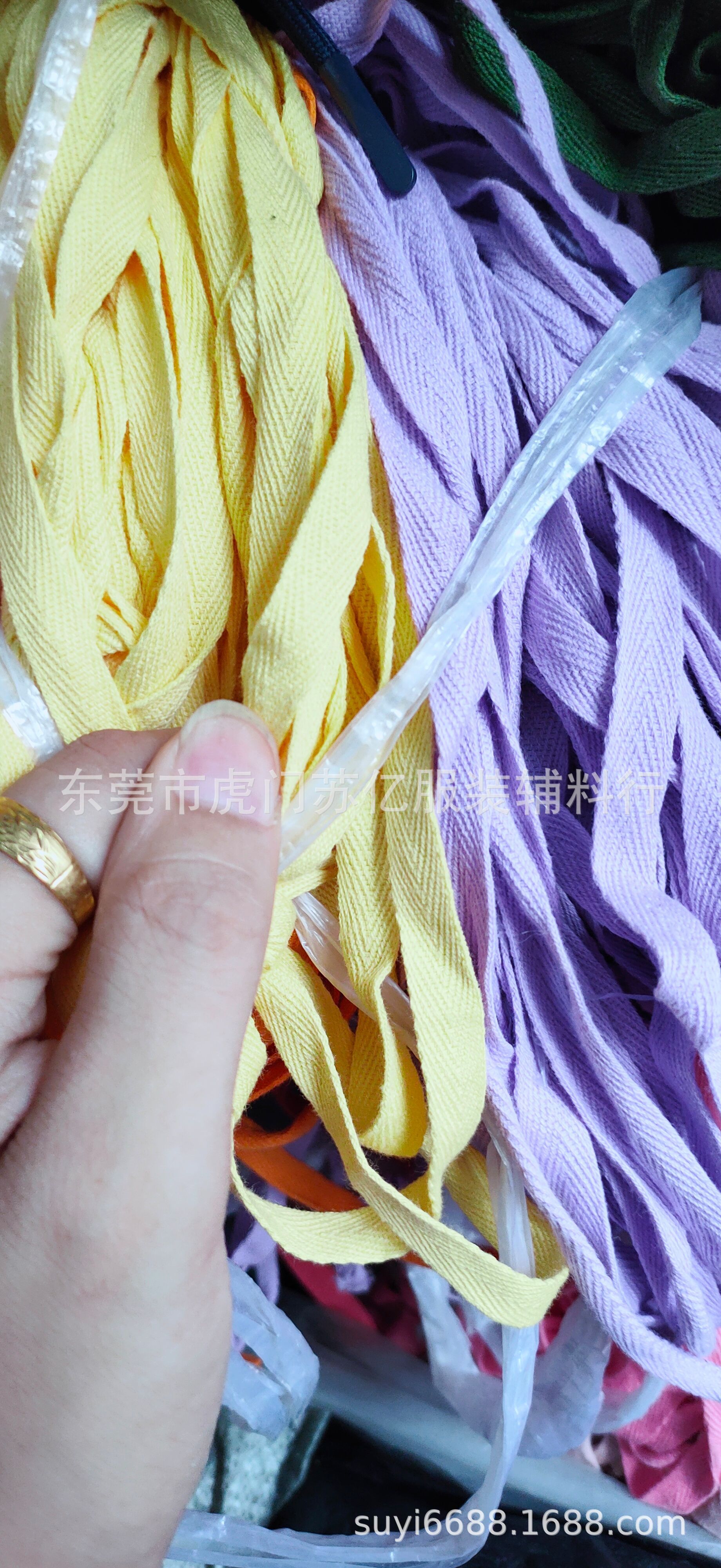 工厂直销苏亿绳带三分人字带彩色多色现货服装