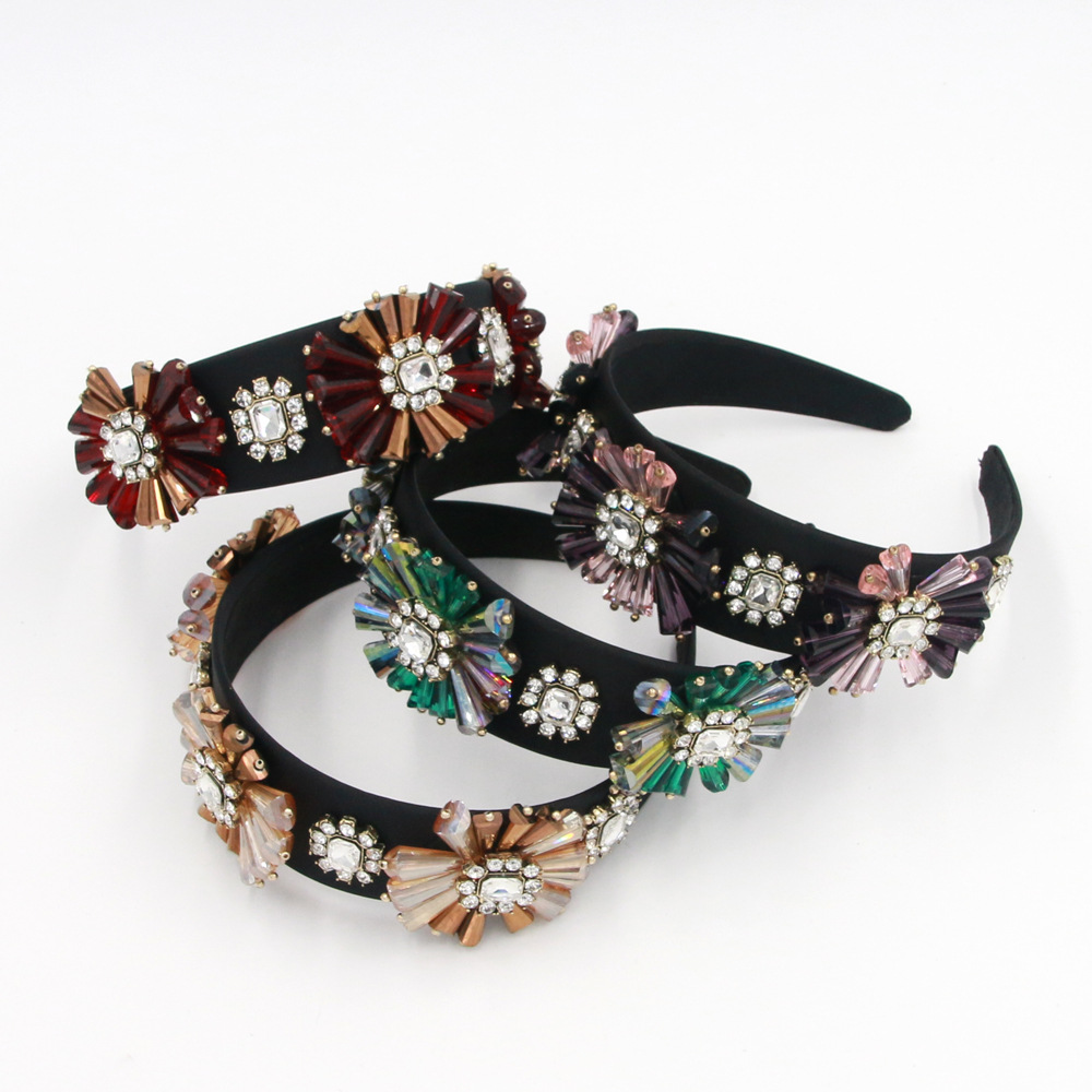 Fashion Headband Clear Crystal Headband display picture 14