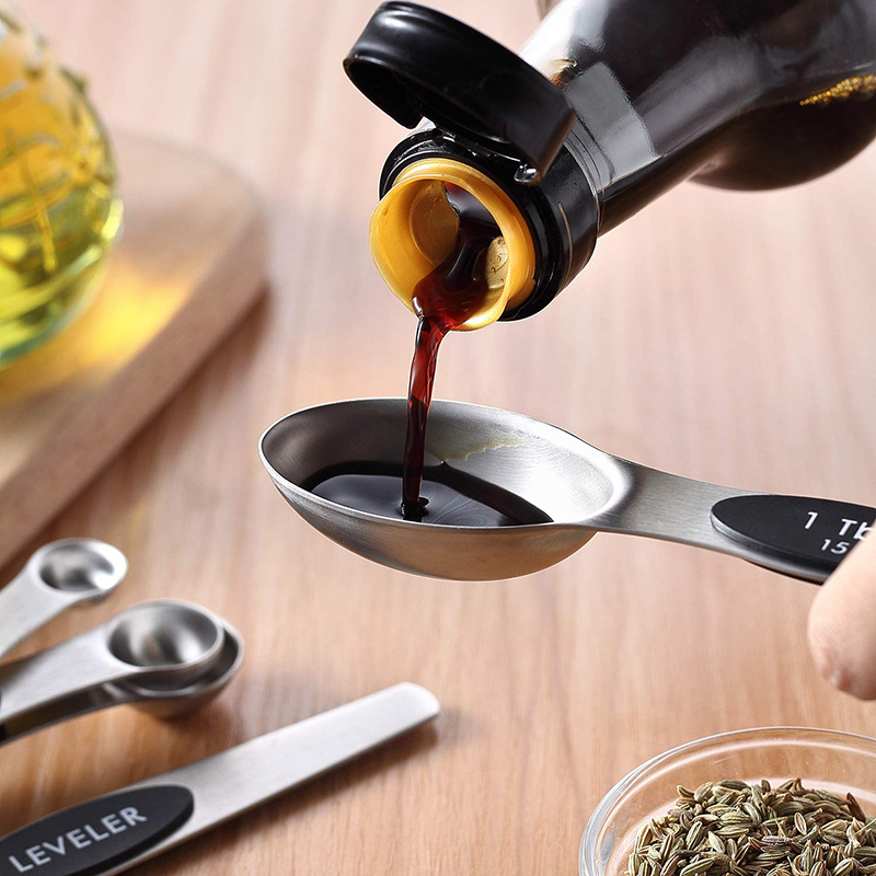 Measuring Spoons in Use