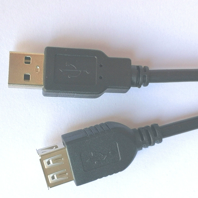 USB AM/AF AM/BM 1.8 м высокоскоростной кабель для печати, удлинитель, черный, полностью медный, для передачи данных