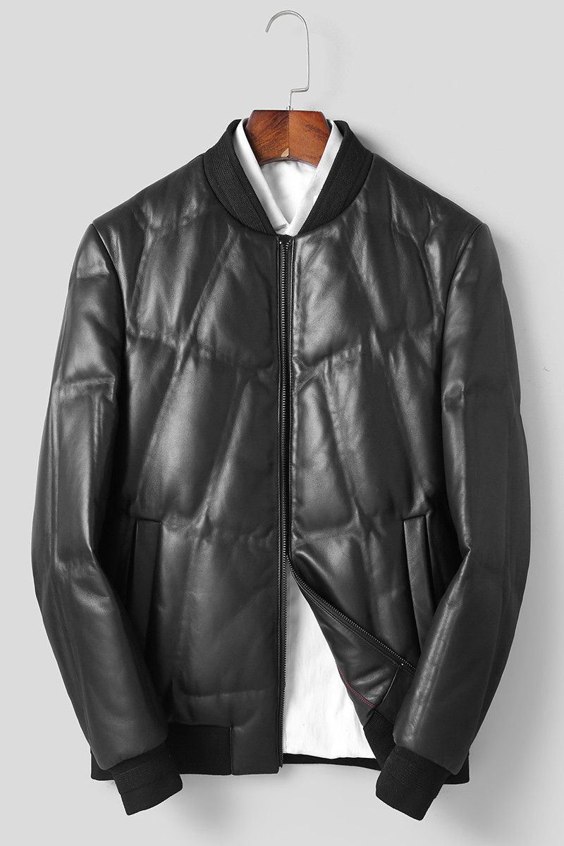 Veste cuir pour homme en En peau de mouton - Ref 3412448 Image 6