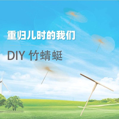 環保兒童手搓飛天玩具 益智DIY手繪塗鴉飛碟 定制LOGO竹質竹蜻蜓