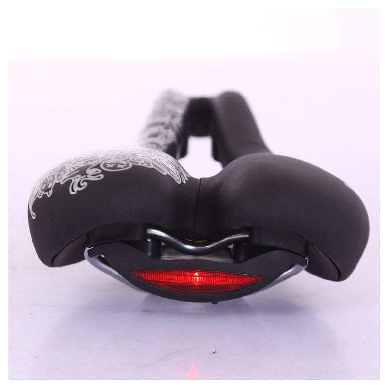 新款途猎山地车鞍座 户外警示灯中空鞍座 加厚单车舒适透气坐垫