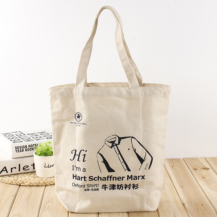 厂家定制全棉帆布袋现货空白手提袋购物袋棉布袋广告印刷logo
