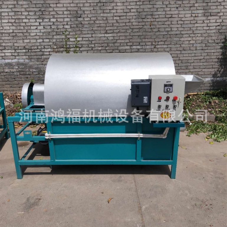 供应炒货机大型 五谷杂粮烘焙机 成本低 煤气两用滚筒式炒货机