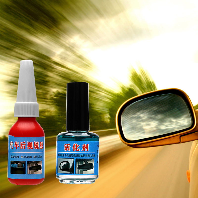 Soporte de espejo retrovisor de coche con adhesivo fuerte, base de parabrisas para grabadora