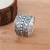 Retro fashionable ring, jewelry, boho style, 925 sample silver