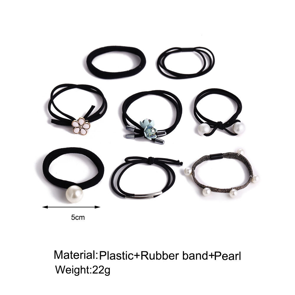 Hair rope hair accessories tie hair ponytail rubber band sweet head