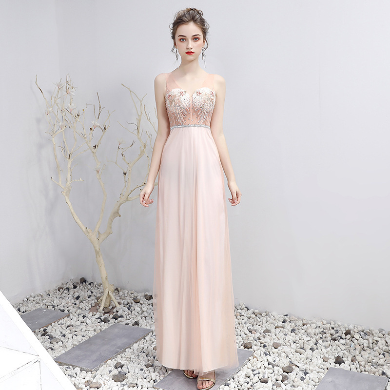 formal dress bra Long Evening Dress With Bra And Diamond Ironing main image 0