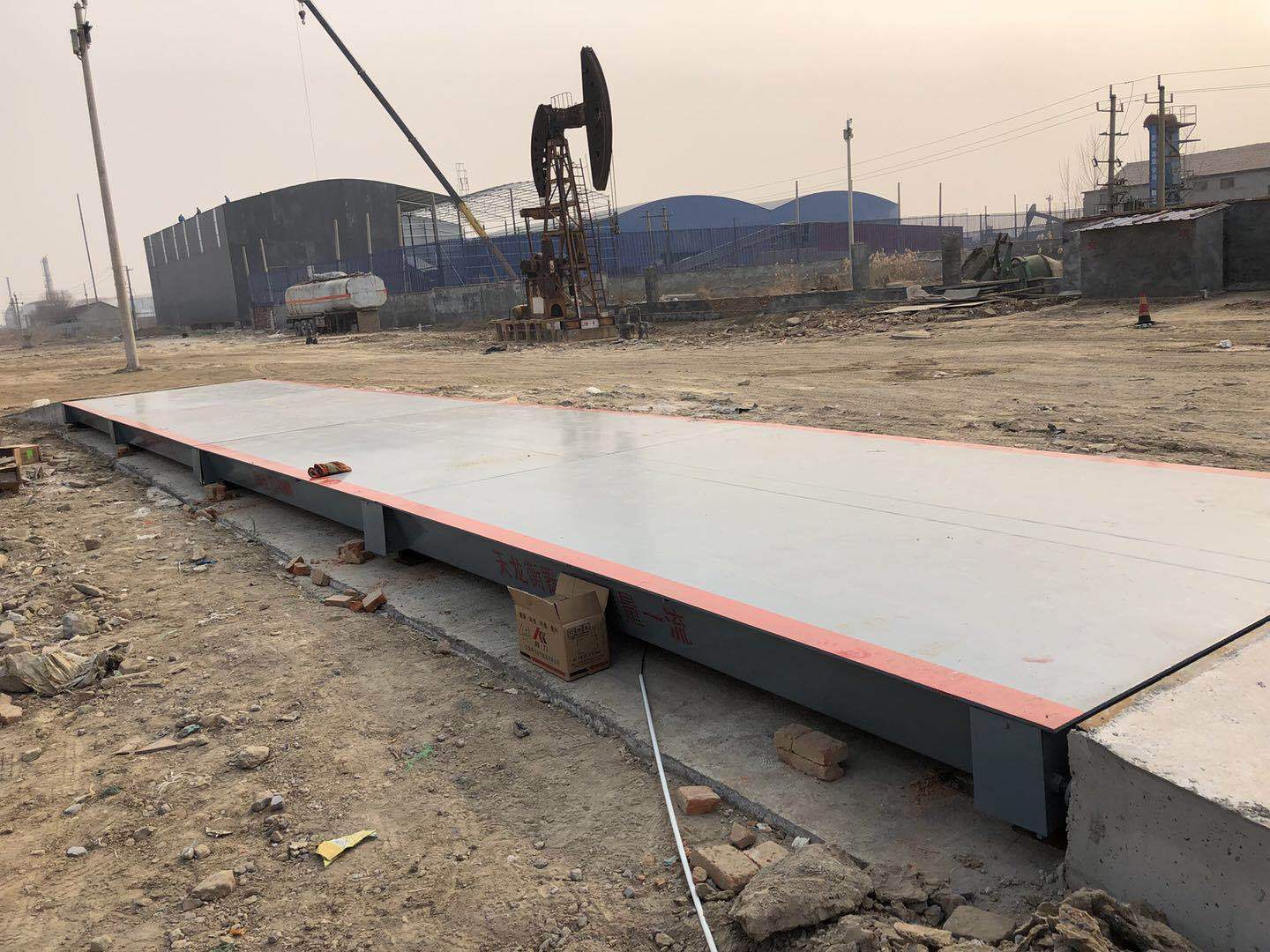 河北地区大型100吨电子地磅 粮库用地磅 大型汽车地磅秤