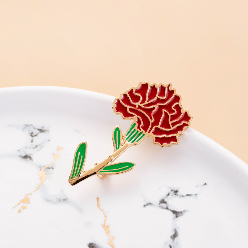 11g Weight Brooches Classification Daily Occasion Alloy Material Mother'S Day Festival Flower Pattern Women's Gender Plating Design Elegant Style Elegant Flower Alloy Plating Women's Brooches 18