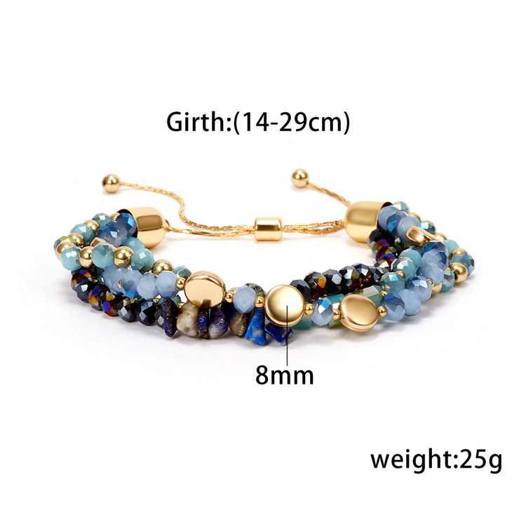 Fashion Geometric Artificial Crystal Rope Beaded Unisex Bracelets display picture 1