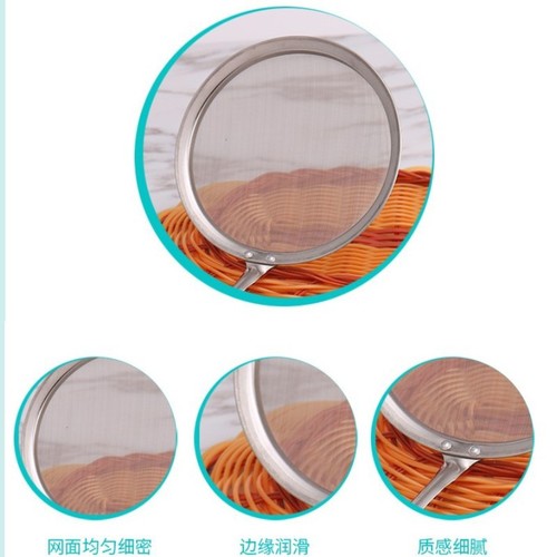 Cross-border exclusive high-end stainless steel oil filter grid, stainless steel oil filter clip, grease scoop oil scoop, filter screen slotted spoon