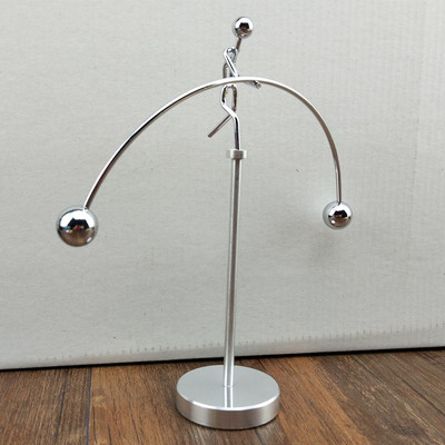 单脚单手平衡铁人运动不倒翁创意桌面休闲摆件金属工艺品学生礼品|ru