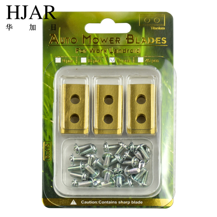 Adecuado para Worx Wicks robot cuchilla cortacésped de doble agujero cuchillo de jardín maquinaria cuchilla cortacésped