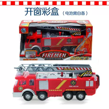 New product electric universal water spray fire truck simulation with Lights Music fire truck fire truck model toy - ShopShipShake