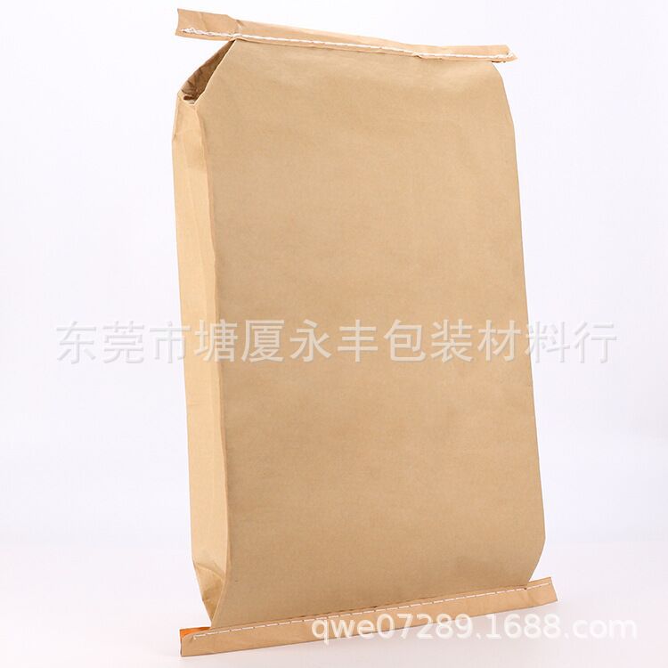 广东直销复合阀口袋工业包装用品现货编织纸塑包装袋25kg