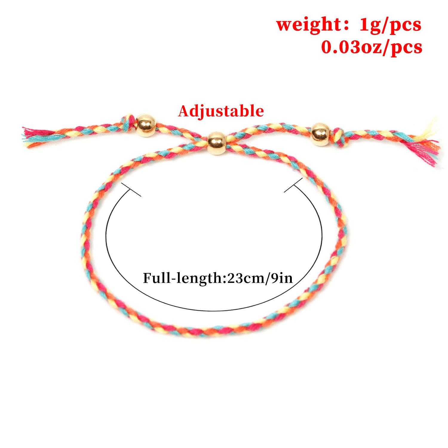 Casual Color Block Cord Beaded Bracelets display picture 1
