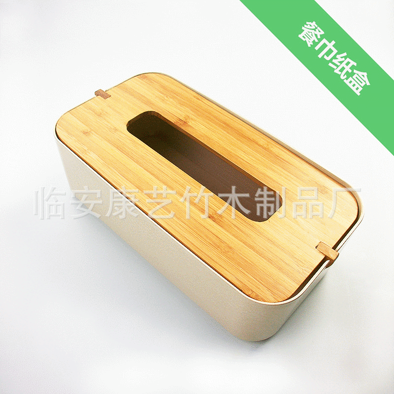 创意竹制抽纸盒酒店饭店酒吧竹制餐巾纸收纳盒餐巾纸盒