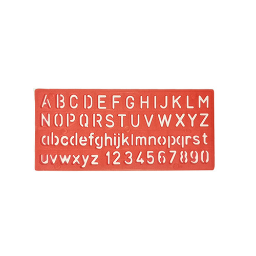 English alphabet template ruler German-owned 4-piece set of numbers and letters symbols hollow children learning to draw graffiti ruler