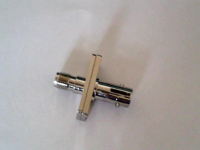 金属头SMA/ST转接器 光纤跳线金属耦合器法兰盘适配器转接头