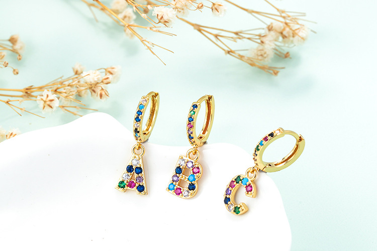 Boucles D&#39;oreilles Mode 26 Alphabet Anglais display picture 3