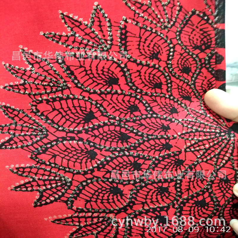 黏胶面料 45*45人棉印花布 服装面料 活性印花门幅2.0米