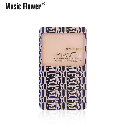 MusicFlower 遮瑕定妆粉饼 珠光微闪持久不脱妆 源头厂家直销