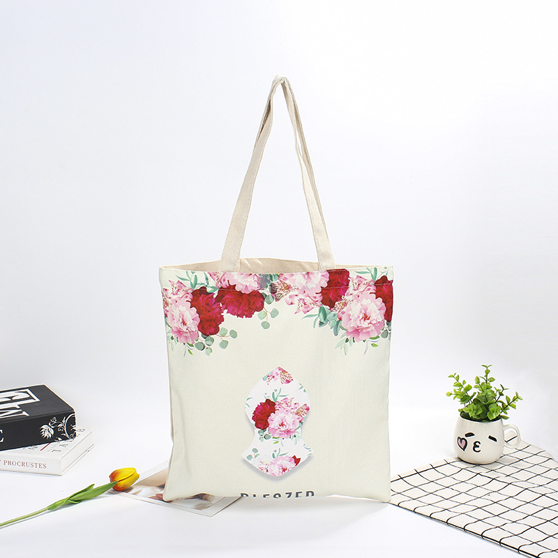 简约文艺帆布包 女学生小清新单肩手提袋购物袋厂家批发