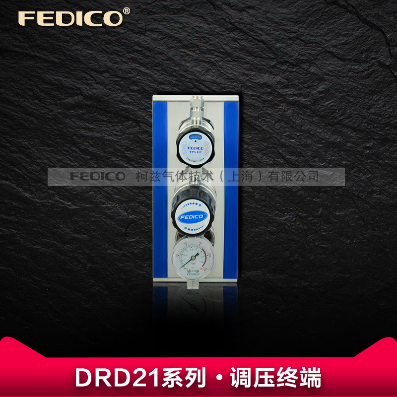上海源厂直销FEDICO不锈钢调压终端 手动压力调节阀 体管路减压阀