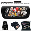 Capacious pencil case for elementary school students, double-layer wallet with zipper