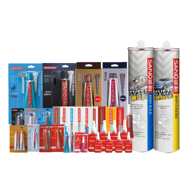 硅酮免垫片耐高温密封胶三和汽车密封免垫片红银胶汽车机械专用胶