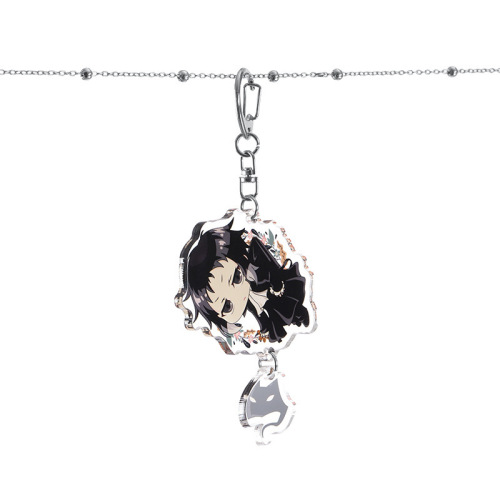 Man Yun Bungou Stray Dogs Pendant Keychain Dazai Osamu Nakajima Atsushi Student Bag Pendant Anime Peripheral