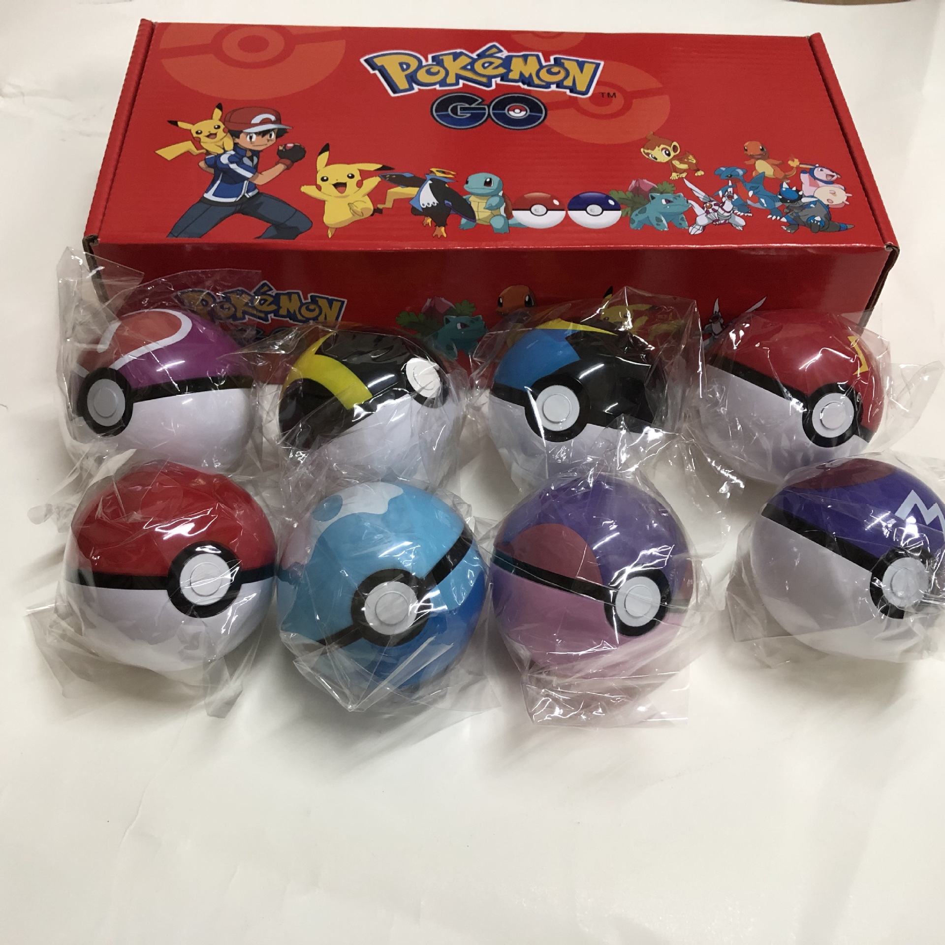 8 Pokeball T Set Pokemon Go Ball Action Figures Toy Ebay