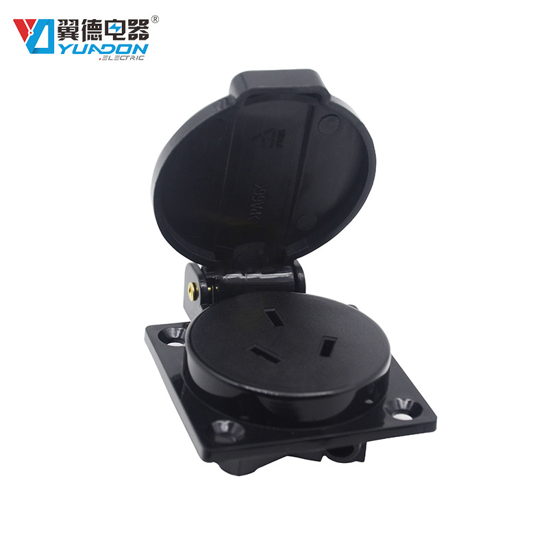 新国标IP44防水插座 圆盖防水电梯专用插座 厂家现货定制10A/250V