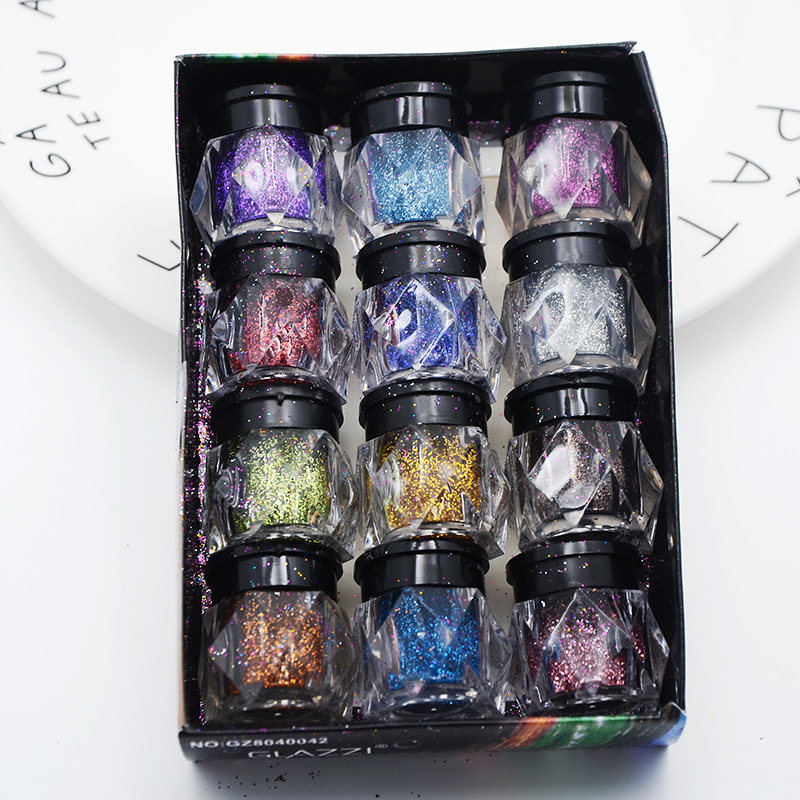 夜店舞台演出 单色眼影粉 珠光闪粉 美甲亮片 高光粉散粉眼妆散粉