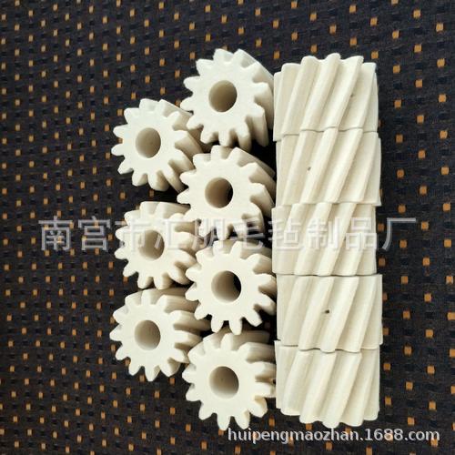 支持订做毛毡直齿斜齿轮 耐磨损防尘工业毛毡齿轮 毛毡密封垫片