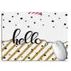 Cute girl girl heart, fresh literary and artistic love logo mouse pad