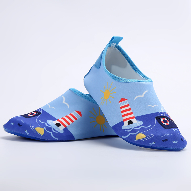 Children's potty training shoes water park sand shoes beach play shoes breathable men and women's water sliding barefoot skin-tight shoes