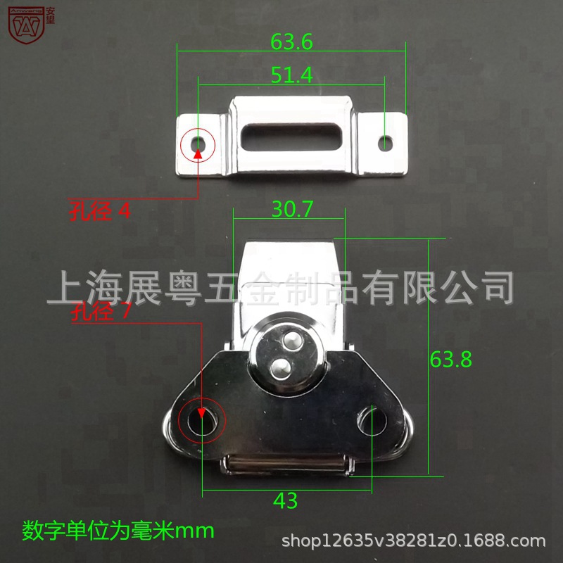 AW mariposa bolsas accesorios de bolsas bloqueo caja de madera hebilla hebilla caja media con hebilla de caja británica hierro cromado