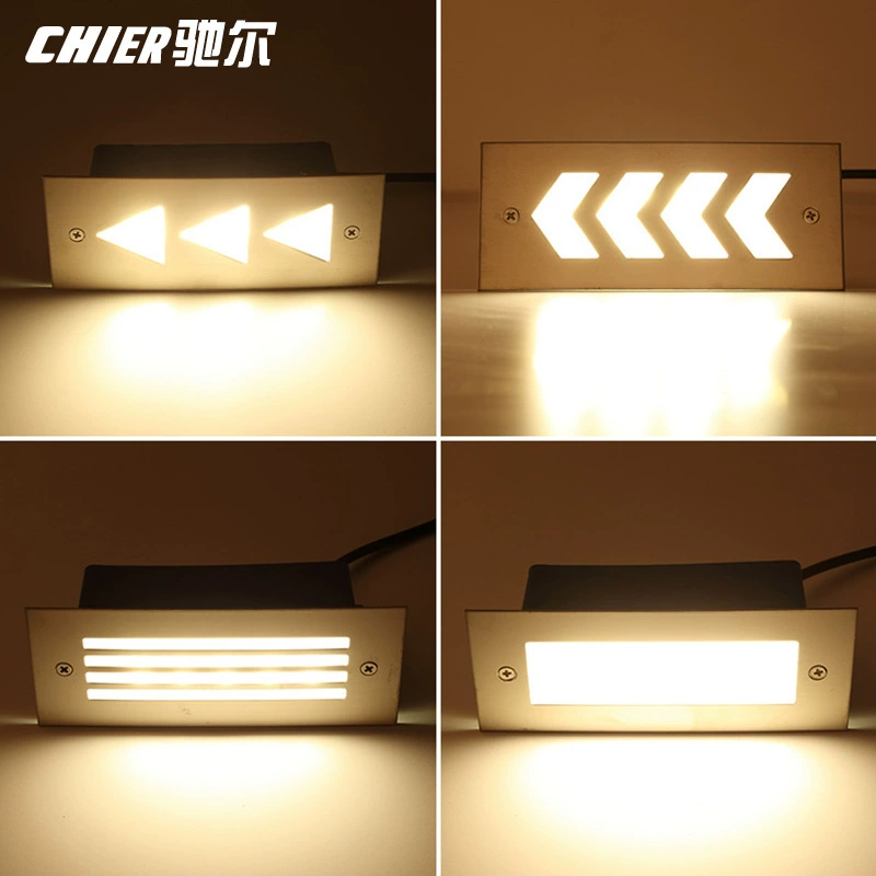 Светодиодный наружный водонепроницаемый шаг свет угловой свет квадратный фут свет лестницы шаг свет Похоронен Свет 3W 5W