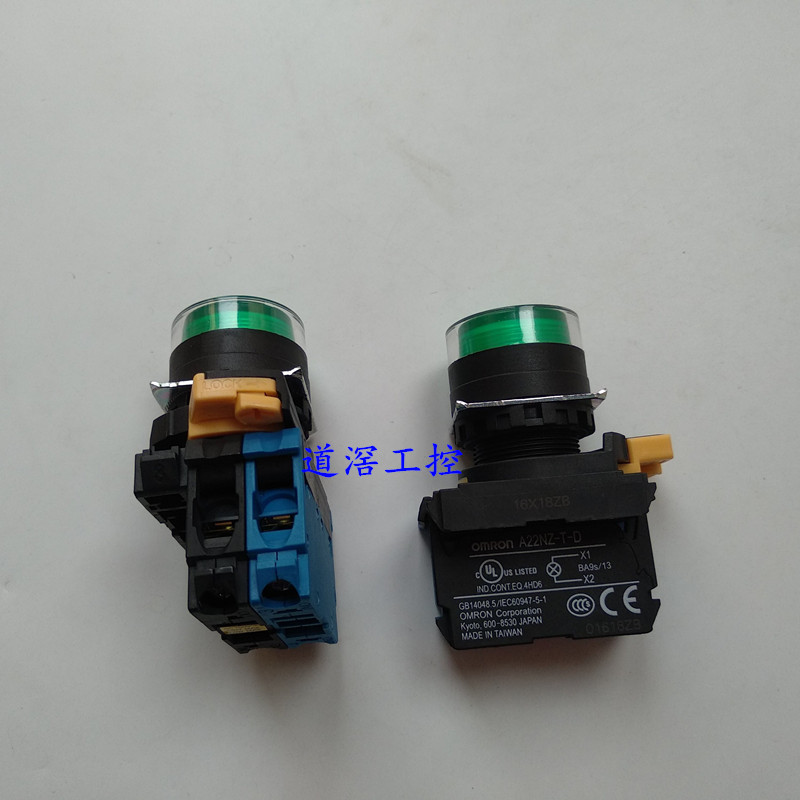 A22NL-BGM-TGA-G100-GD 欧姆龙Omron带灯自动复位按钮