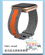 fitbit charge 5 智能手表带 charge5新款圆尾车线皮带详情6