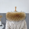 Fur collar winter Down Jackets Fur imitation Korean Edition Raccoon Fur Hat Warm scarf